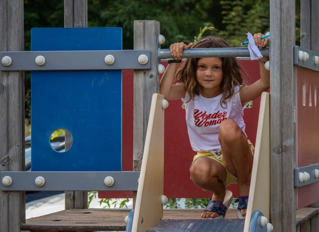 aire de jeux enfant camping fouesnant