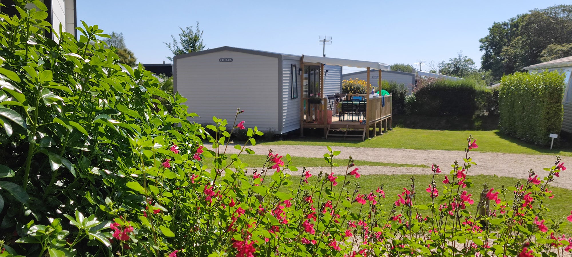 Mobil-home disponible à la location en Bretagne à Fouesnant