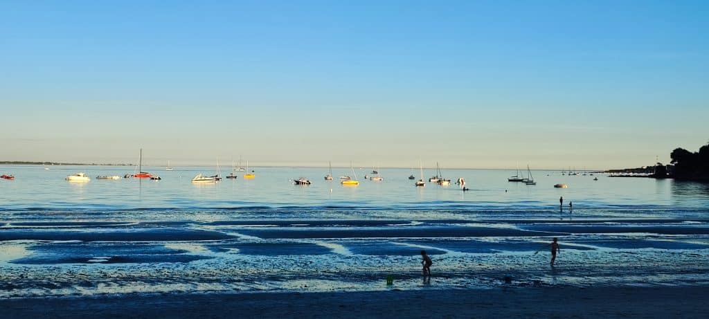 Beach close to the campsite in Brittany Kersentic
