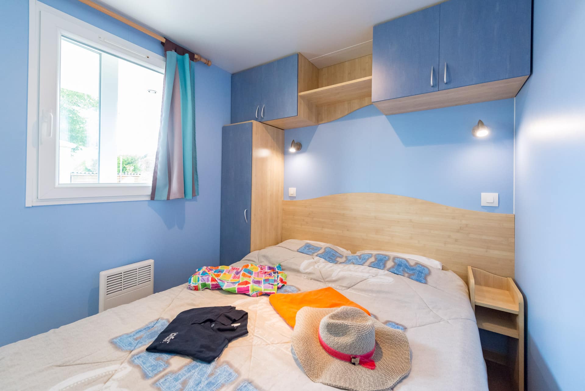 Chambre mobil-home à Fouesnant - Gamme Cosy - Camping Kersentic