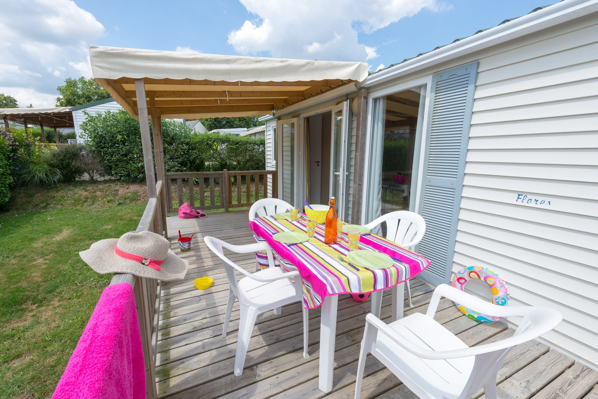 Mobile home terrace in Fouesnant - Cosy range - Camping Kersentic