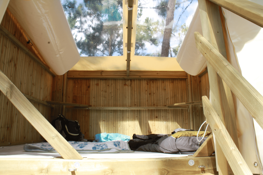 Hébergement insolite avec vue sur le ciel - Rando étape - Camping en Bretagne