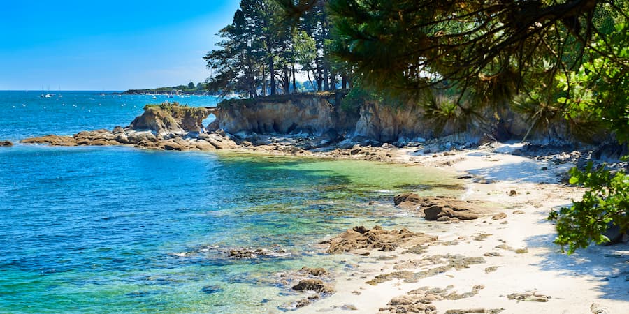 Plage Beg Meil proche Forêt-Fouesnant - Camping Kersentic